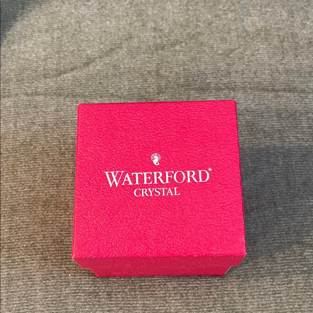 Waterford Crystal Red Accessory Box